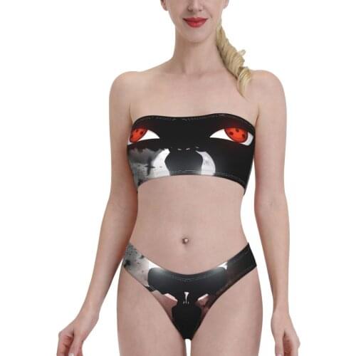 Japanese Anime Kawaii Swimsuit Akatsuki (6) Bandeaukini 2021 Swimming Suit Bkini for Women young Girls