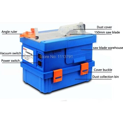 Multifunction dust sawing machine, cutting laminate flooring, solid wood flooring installation work table saws