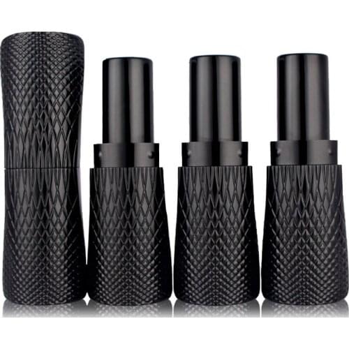 Refillable Plastic Mini Bottles DIY Lipsticks Containers Tube Bottle Black Lip Stick Empty Tubes Cosmetic Tools 5pcs/lot