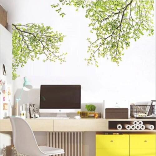 Wall stickers Wall Decal Removable kid Art Green tree Branch Home Mural Decor Floral Home Decor Wall Stickers