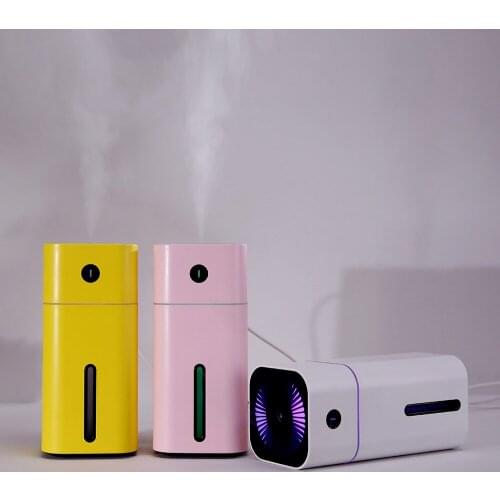 New Arrival Mini Car Air Humidifier With LED Light Mist Maker Purifier Ultrasonic USB Interface Anti-skid For Car B-YYD-D1-2