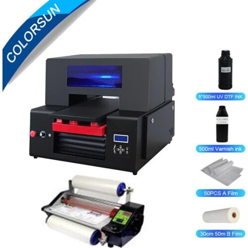Colorsun UV DTF Sticker Printer A3 Plus Size Printing Machine For Acrylic Metal Pen Mug Bottle Wooden UV DTF Sticker Machine
