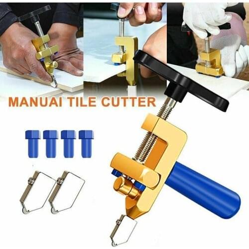 Professional Easy Glide Glass Tile Cutter 2 In 1 Ceramic Tile Glass Cutting One-piece Cutter Portable Cutter Tool