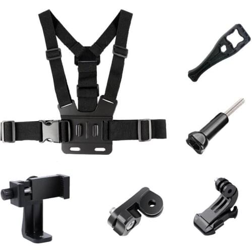 Camera Strap Phone Chest Mount Harness Strap Holder Cell Phone Clip Action Camera Adjustable Straps For Xiaomi For Iphone