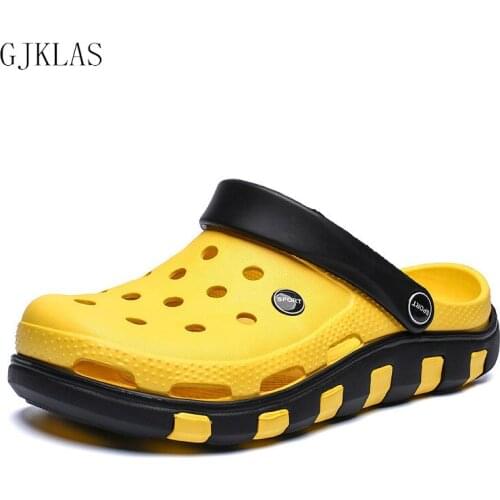 Unisex Hollow Out Beach Sandals Summer Slippers for Men Casual Sandals Mens Outdoor Cheap Weightlight Eva Shoes Slides Men