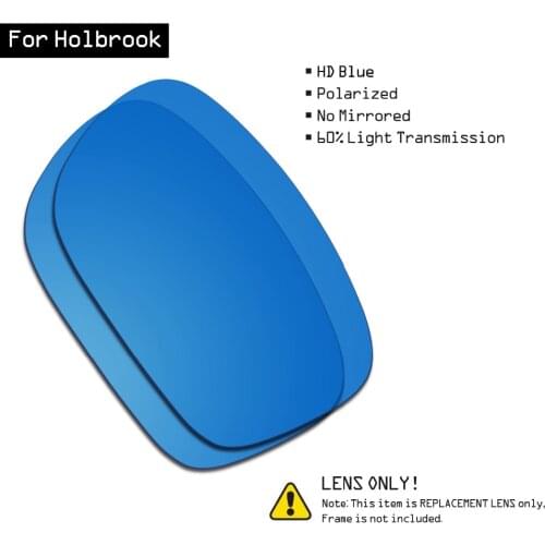 SmartVLT Sunglasses Replacement Lenses for Oakley Holbrook - HD Blue