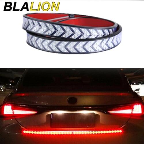Tailgate Brake Turn Signal Light 150cm Rear Trunk Brake Warning Lamp Auto Flexible Mount Safety Lamps 100cm Car Rear Stop Lights