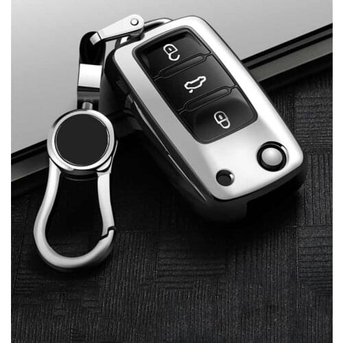 TPU Car Key Case Fob Cover Shell Frame For VW Polo Golf Passat Touareg Tiguan Beetle Bora for gifts