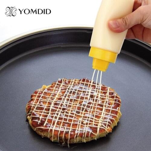 Convenience Silicone 4 Holes Squeeze Sauce Bottle Cream Oil Jam Ketchup Cake Decoration Tools for the New Year Botella de salsa