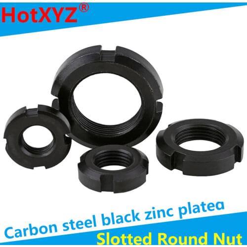 GB812 Member Nut Slotted Round Nut Stainless Steel Round Nut Round Precision Lock Nut M10-60 2Pcs