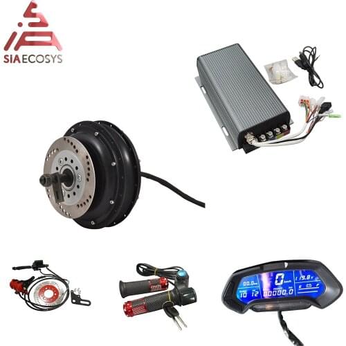 High power QS 205 3kw V3 72V E-Scooter Spoke Hub Motor Conversion Kits