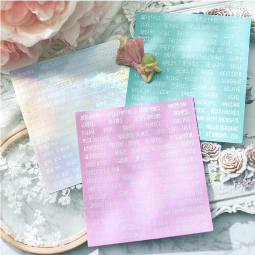 YPP CRAFT Words Stickers for Scrapbooking DIY Projects/Photo Album/Card Making Crafts