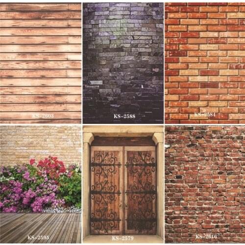 ZHISUXI Vinyl Custom Photography Backdrops Prop outdoor+Brick wall Photography Background KS200412-1