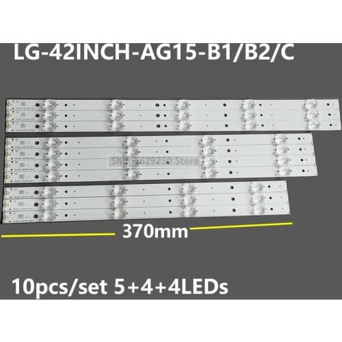 10PCS (B1*3 B2*3 C*4) For 42E660E 42E7BRE LED Backlight Strip LG-42INCH-AG15-B1 LG-42INCH-AG15-B2 LG-42INCH-AG15-C