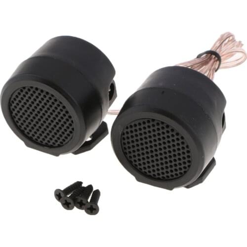 2 Pieces Component Tweeters Audio Silk Dome - Flush or Surface Mount for Car