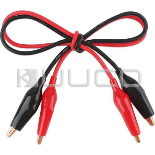 2 PCS/LOT Alligator Clips Double Ended Crocodile Clamp 8A Electrical DIY Test Leads 50cm Roach Clip Test Jumper Wire
