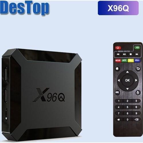 5pcs /lot X96Q 4K Android 10.0 Smart TV Box 1GB 8GB Quad Core H313 HD WIFI Media Player OpenGL3.2 GPU Android10.0