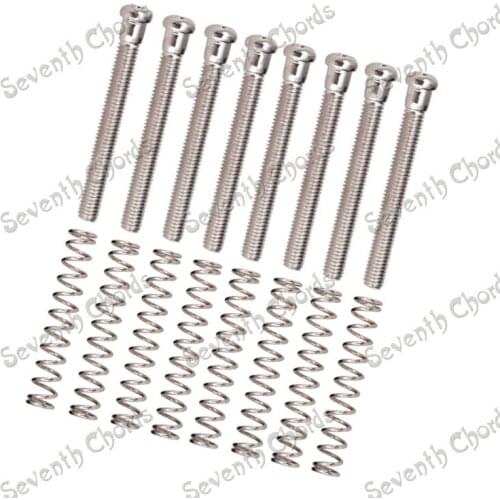 8 Pcs Humbucker Pickup Adjust Height Fix Screws and Springs for Electric guitar / Pickups Mount Bolt - M3*30MM