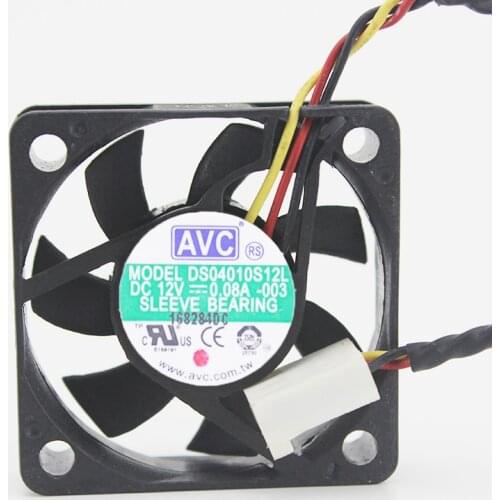 AVC DS04010S12L 4CM 40MM 40*40*10MM DC 12V 0.08A Sleeve Bearing cooling fan