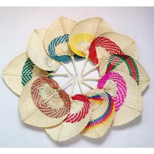 Bamboo weaving banana fan Hand-woven fan dance straw hand fan baby navel Pucao fan 100 pieces SN701