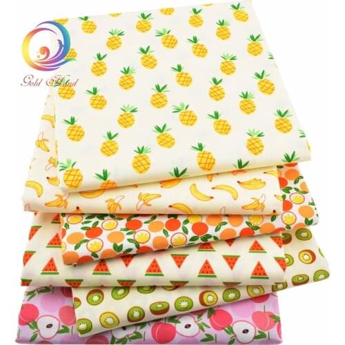 Haisen,Fruit Fruit Printed Twill Cotton Fabric,DIY Quilting Sewing For Baby&Child Sheet,Pillow,Cushion,Toys Material,Half Meter