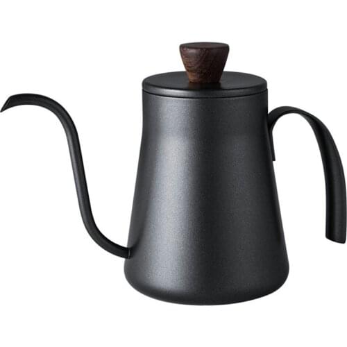 Drip Kettle 400ml Coffee Kettle Tea Pot Non-stick Coating Food Grade Stainless Steel Gooseneck Drip Kettle Swan Neck Thin Mouth