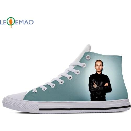 Custom Spring Autumn Canvas Shoes Bill Kaulitz High Quality Handiness Flats Mens Casual Shoes Comfortable Big White Zapatillas