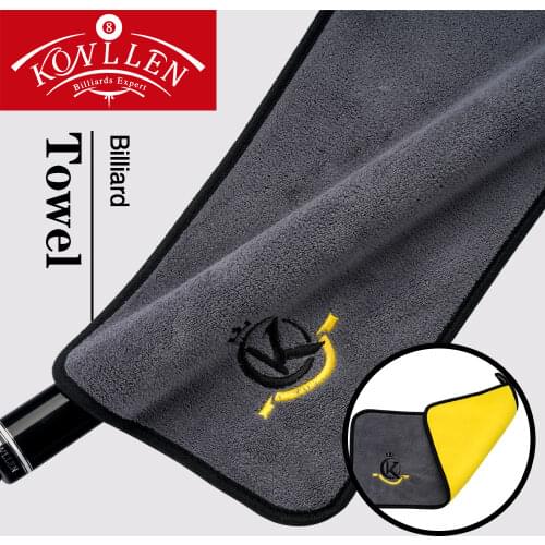 KONLLEN Cue Towel Multi-Function Pool Billiard Cloth Rod Wiping Cloth Soft Durable Burnisher Cue Cleaner Billiard Accessories