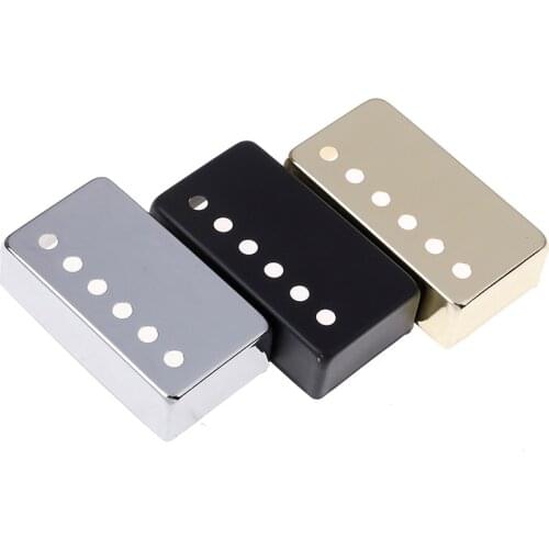 50/52mm Chrome Metal Humbucker Pickup Cover For LP Style Electric Guitar Silver Black Gold