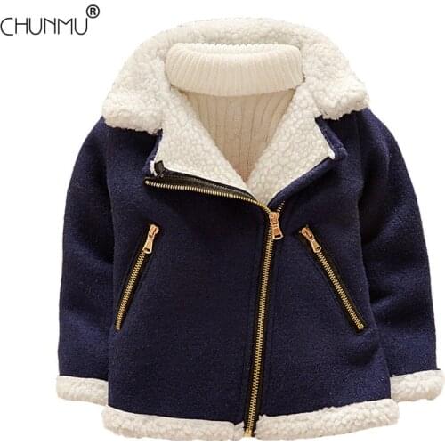 Winter Baby Boy Jacket Girls Woolen Coat Fashion Kids Warm Lamb Wool Outerwear & Coats Boys Clothes Children Kid Jackets