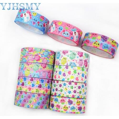 L-20620-579 1” Cartoon print Pattern Ribbon , 5 yards DIY handmade hair accessories Material , Bow Decoration