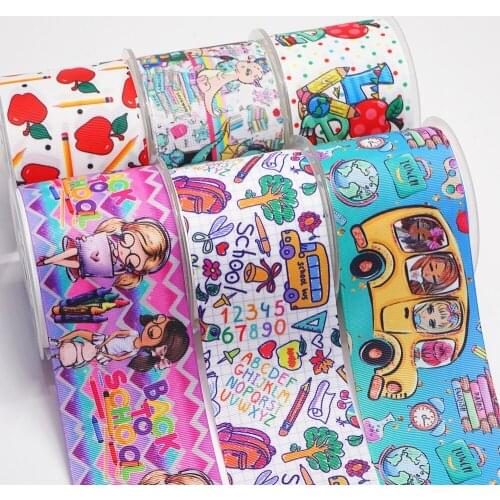 DIY Handmade Materials Printed Grosgrain Ribbon 50 Yard Per Size 54002