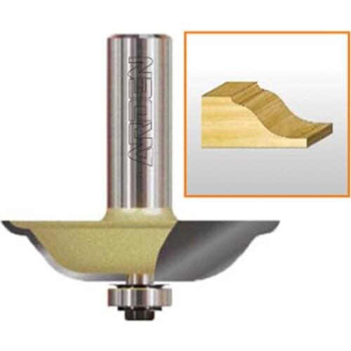 Multi-arc cnc route bits for panel side curve making cnc cutters