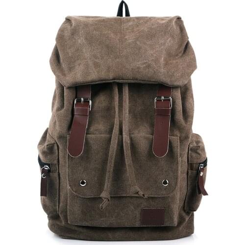Fashion Canvas Female Backpack Multifuction Casual Backpack Large Capacity Shoulder Bag