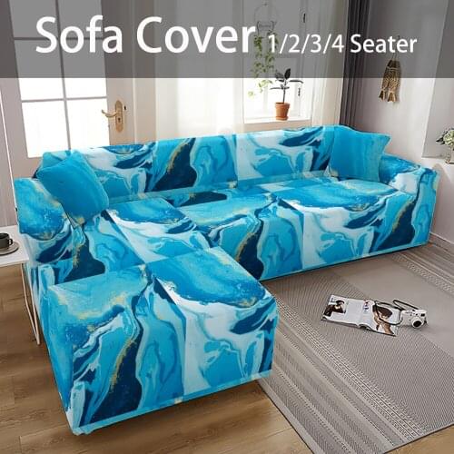 Marble Style Corner Sofa Cover Pillow Covers Decorative Sofa Cushions Marble Pattern Home Straight Sofas Covers Funda Almohada