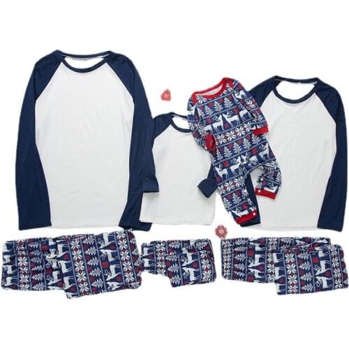 Mother Daughter Matching Clothes for Sleepwear Kids Pajama Sets 2021 Teens Girls Boys Patchwork Nightwear Family Christmas Gifts