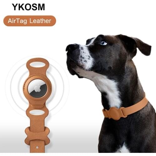 Original Airtag Case Leather Dog Cat Traction Collar For Apple Airtags Location Tracker Pet Anti-lost Device AirTag Accessories