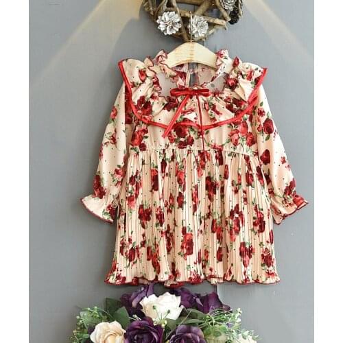 Christmas Dress Girl 2021 Autumn Winter Girls Dress Long Sleeve Dot Princess Dresses Vestido Infantil Dress Childrens Clothes