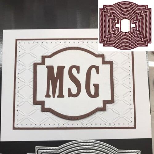 NEW METAL CUTTING DIES cut 13pc nesting frame background Scrapbooking paper craft punch knife embossing art cutter die