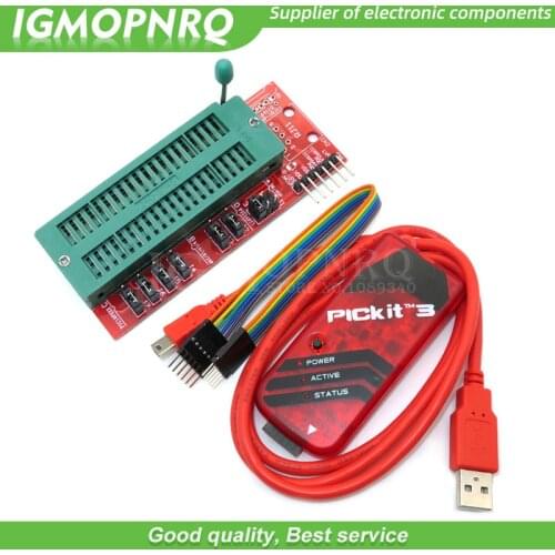 1set PICKIT3 Programmer + PIC ICD2 PICKit 2 PICKIT 3 Programming Adapter Universal Programmer Seat