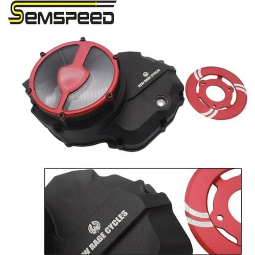 SEMSPEED Engine Cover Protector Guard CNC Motorcycle For Ducati MONSTER 821 Monster 821 2018 2019 2020