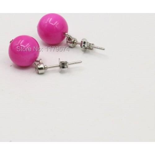 6-14mm Natural Rose Seashell Beads Earbob Earrings Sets Girls Christmas Gifts Jewelry Making Accessories