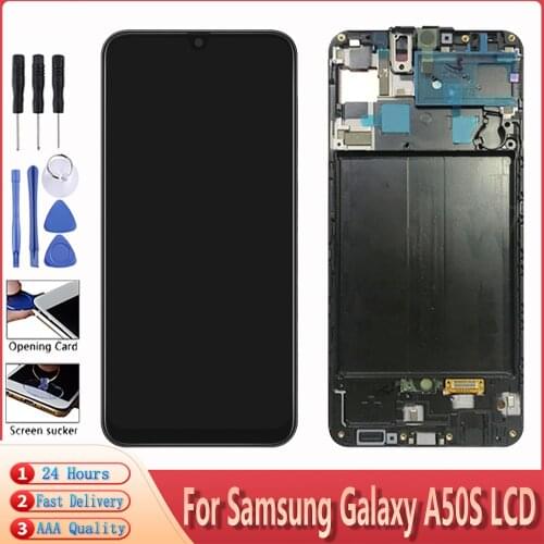 6.4'' TFT With frame For Samsung Galaxy A50S A507 SM-A507FN/DS LCD Display Touch Screen Digitizer Assembly Replacement