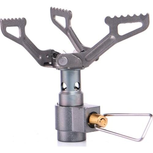 Titanium gas burner camping stove 25g portable backpack cooker mini gasonline heater survival hiking trikking travel