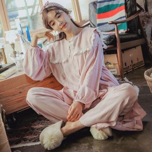 100% Cotton Thin Maternity Nursing Sleepwear Suit Loose Sleep Lounge Wear Clothes for Pregnancy+Postpartum Women Pajamas