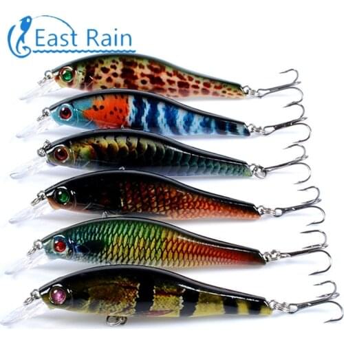 East Rain 9.7cm 10.5g Painted Suspension Bait for Freshwater Saltwater Fishing Lure SP Minnow Artificial Hard Bait Free Shipping