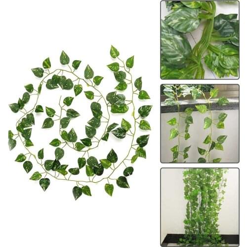 High Simulation Leaf Rattan Vines Home Garden Decoration DIY Decorative Green Plant Material