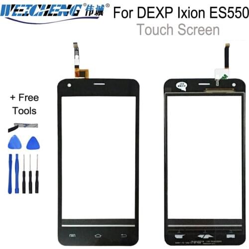 WEICHENG For DEXP Ixion ES550 Soul 3 Pro Touch Screen Digitizer Front Glass Panel Outer Touchpad For DEXP ES550 Touch screen