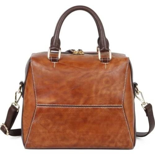 Women Handbag Genuine Leather Handmade Bag,Vintage Top tote Shoulder Bags Handbag Crossbody Bags 2021 Fashine New Style