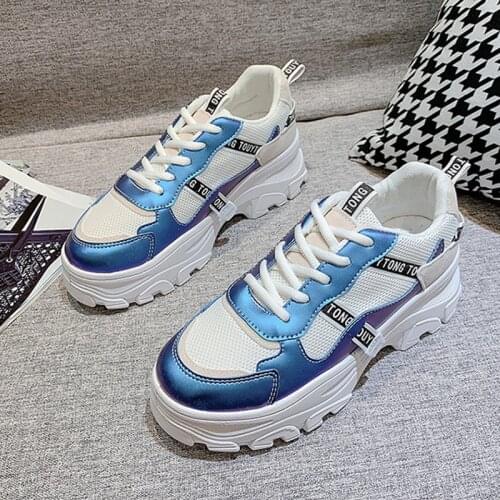 Platform Sneakers Height Increase Shoes Women Walking Shoes Breathable High Qualityhightop canvas sneakers Plus size 41 42 43